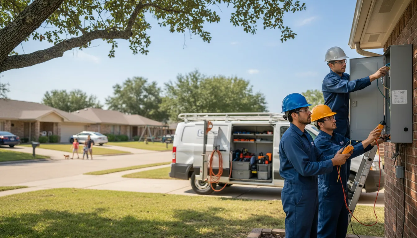 Certified electrician providing emergency electrical services in Lehigh, IA